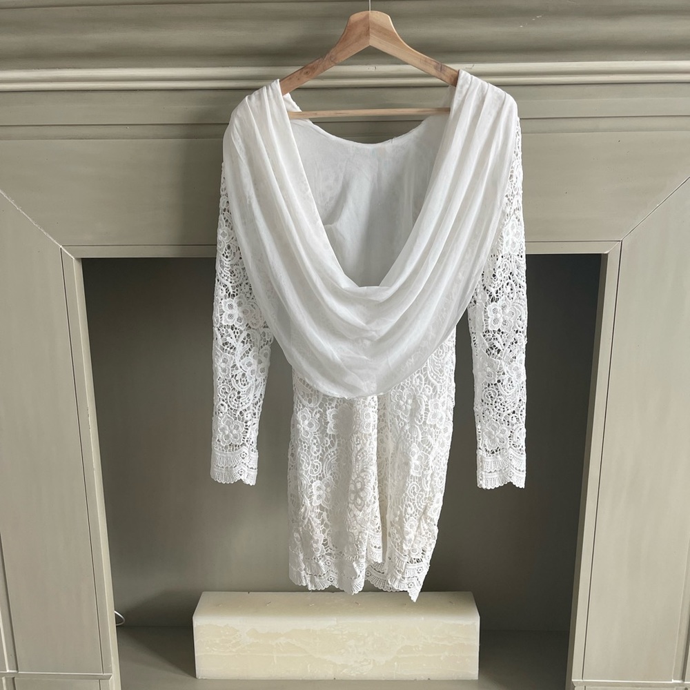 White Bridal Mini Dress, Australian size 6, US size XS